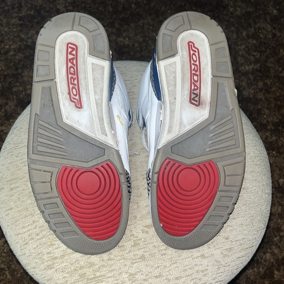 Size 9 - Air Jordan 3 Retro 2011 True Blue Project Restoration Ready Shoes - Picture 8 of 15